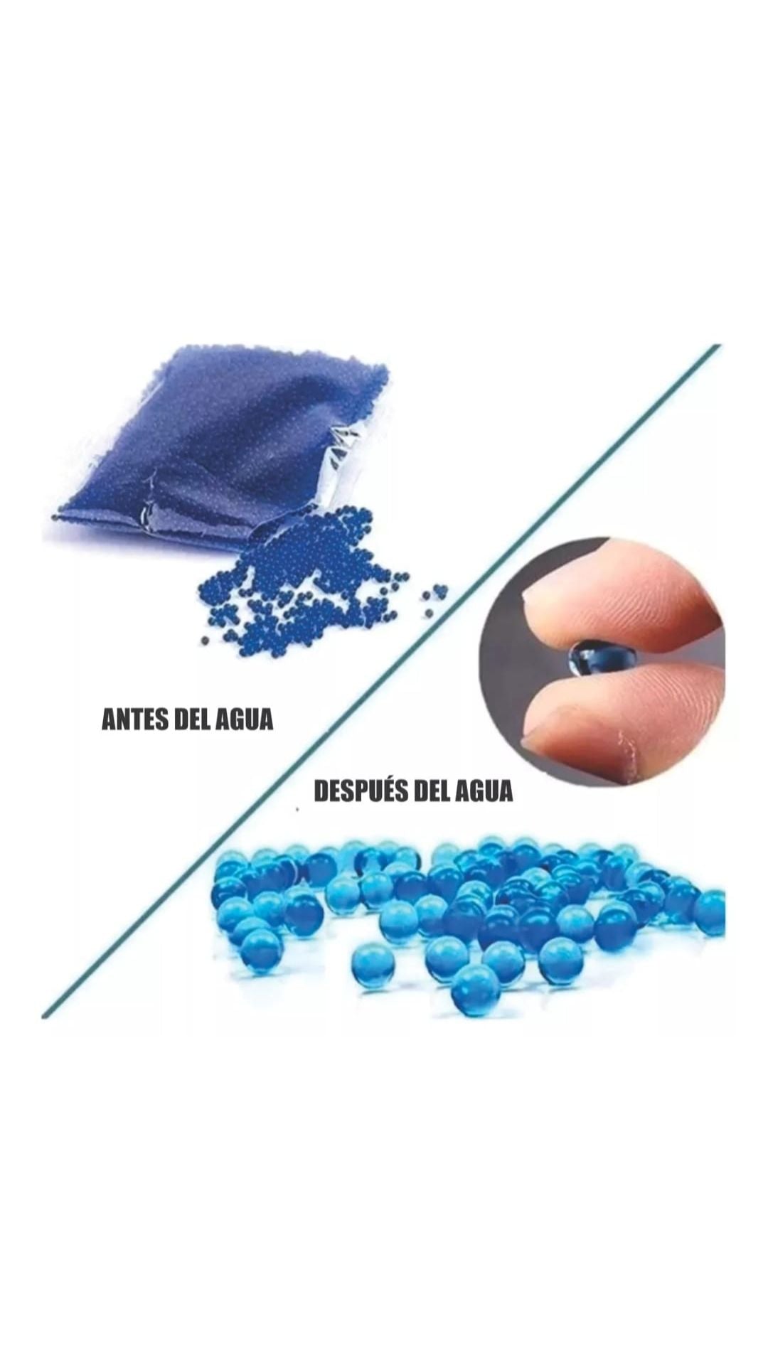 Ametralladora balas hidrogel